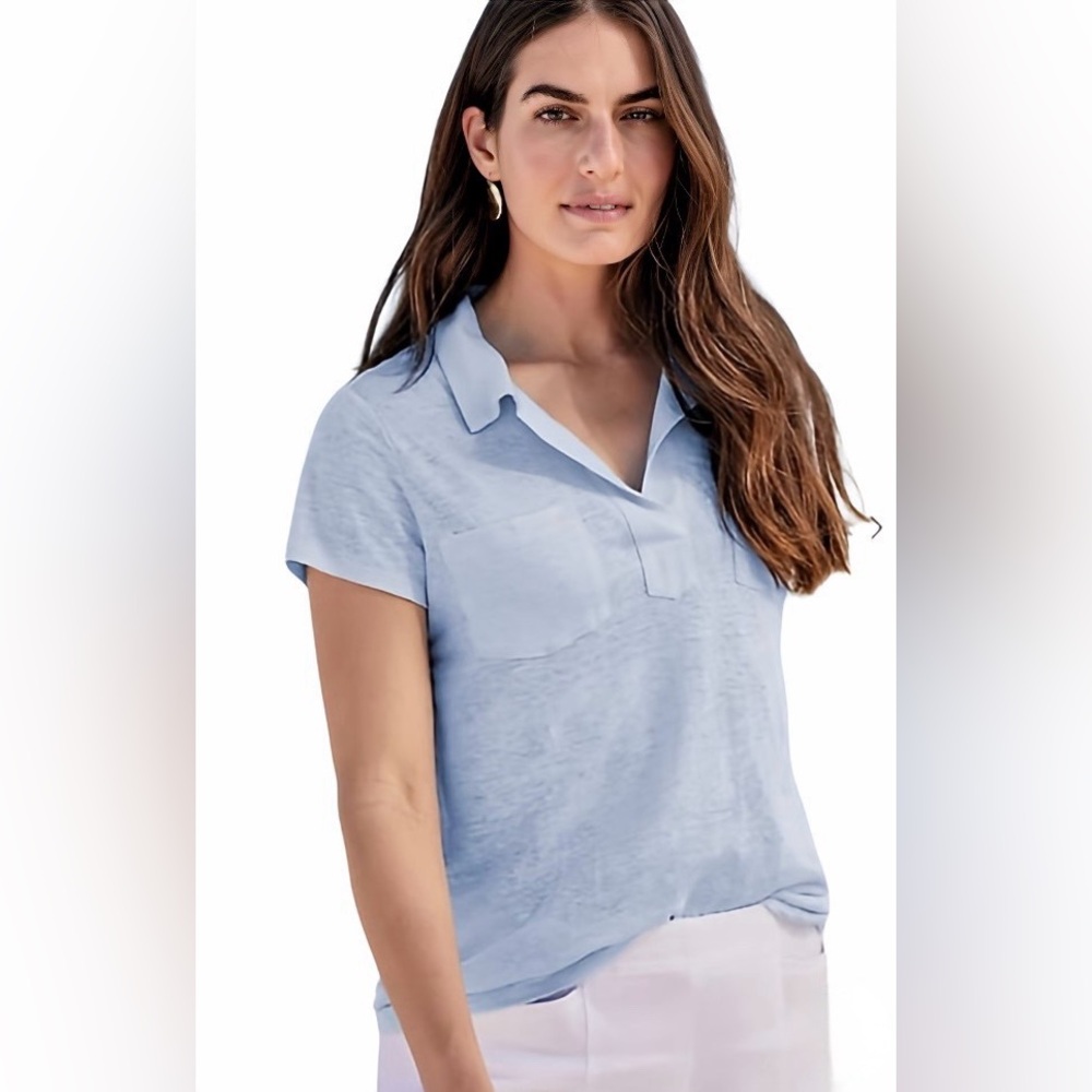 J.JILL - Linen Patch Pocket Tee 2X